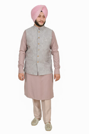 Powder Pink Kurta Pajama Set
