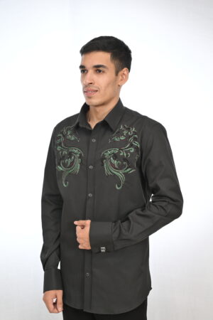 Black Dragon Sequnces Shirt