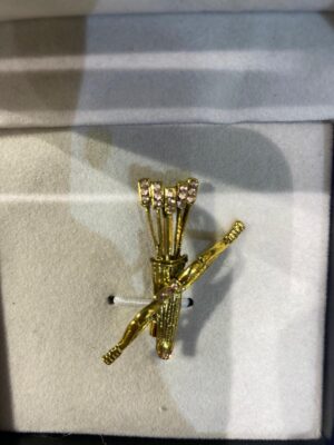 Elegant Golden Brooch