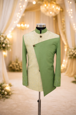 Mens Apple Green Colour Coat