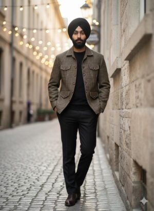 Olive Brown Shacket Jacket