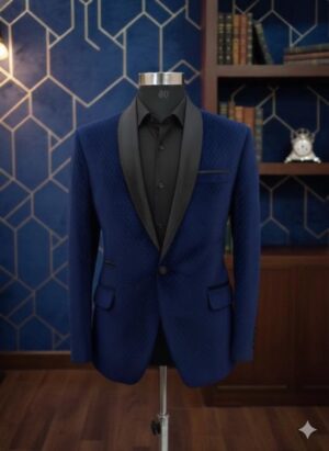 Blue Velvet Tuxedo Designer Blazer